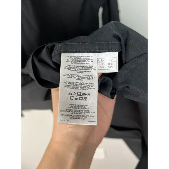 Brooks Brothers Collared Long Sleeve Shirt Dress Cotton Lycra Blend Women’s - Picture 5 of 8